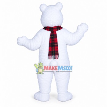 Howling Polar Bear Mascot Costume