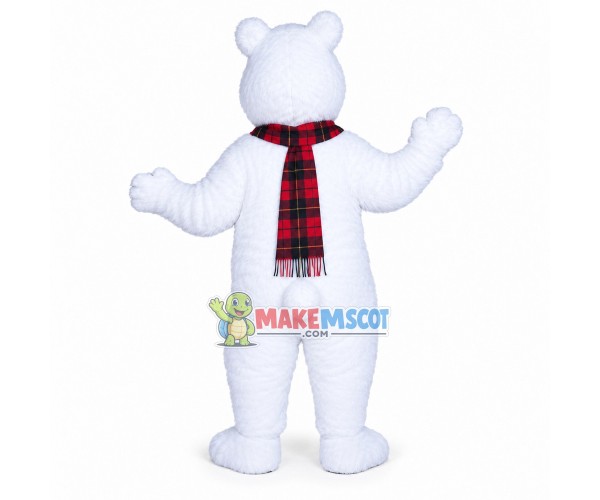 Howling Polar Bear Mascot Costume Howling Polar Bear Mascot Costume
