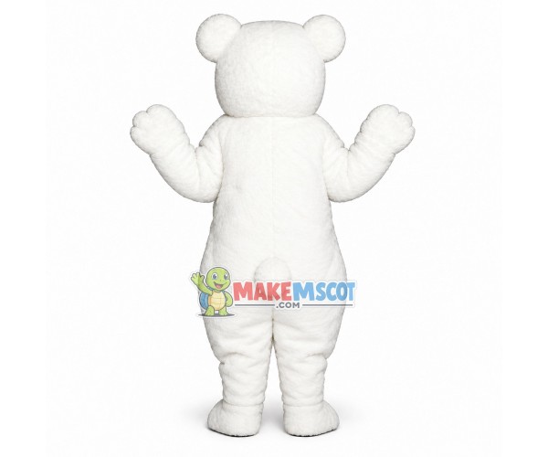 Little Polar Bear Mascot Costume Little Polar Bear Mascot Costume