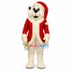 Christmas White Bear Mascot Costume Christmas White Bear Mascot Costume