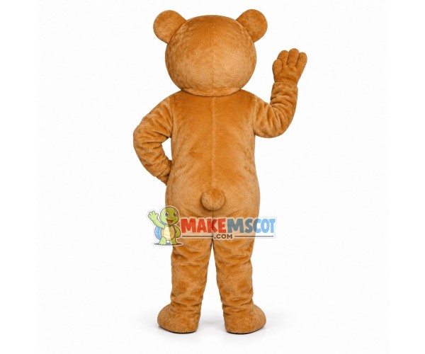 Shy Light Brown Bear Mascot Costume Shy Light Brown Bear Mascot Costume