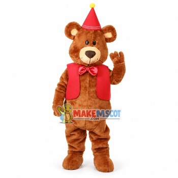 Teddy Bear Mascot Costume For Birthday Party