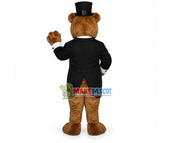Gentleman Bear Mascot Costume Gentleman Bear Mascot Costume