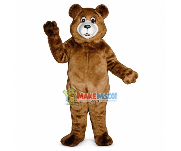 Grizzly Teddy Bear Mascot Costume Grizzly Teddy Bear Mascot Costume