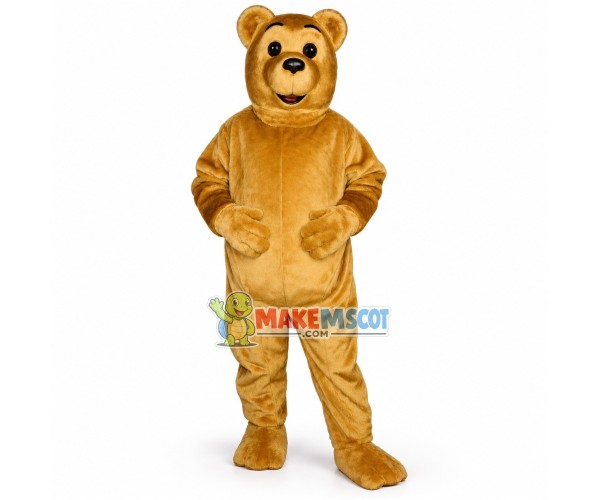 Golden Teddy Bear Mascot Costume Golden Teddy Bear Mascot Costume