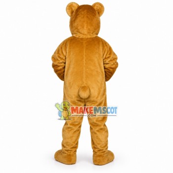 Golden Teddy Bear Mascot Costume Golden Teddy Bear Mascot Costume