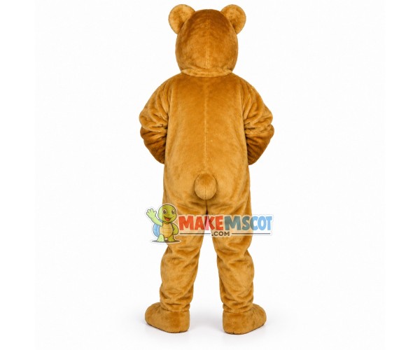 Golden Teddy Bear Mascot Costume Golden Teddy Bear Mascot Costume