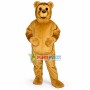 Golden Teddy Bear Mascot Costume 