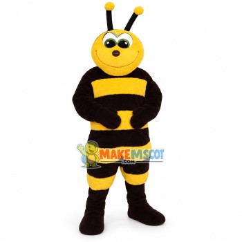 Smiling Bee Mascot Costume Smiling Bee Mascot Costume