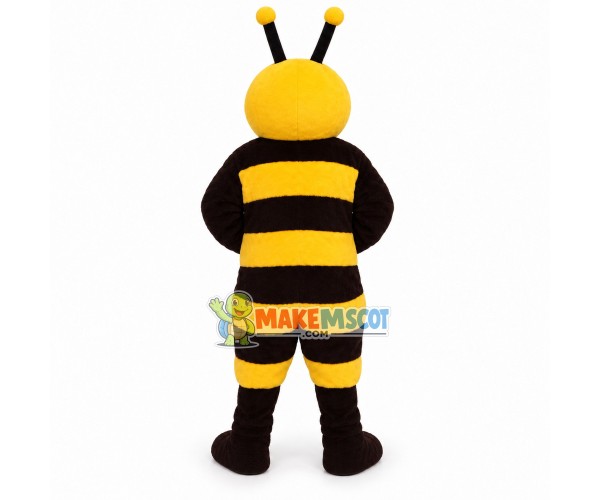 Smiling Bee Mascot Costume 