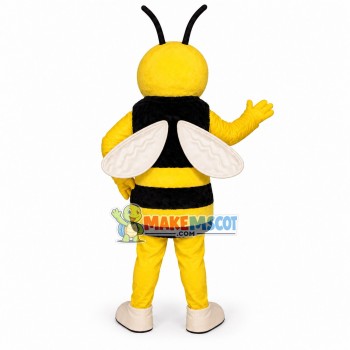 Power Bee Mascot Costume Power Bee Mascot Costume