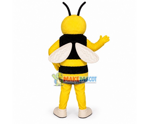 Power Bee Mascot Costume Power Bee Mascot Costume