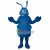 Adult Cartoon Blue Bug Mascot Costume