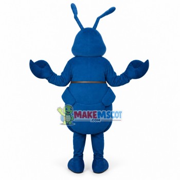 Adult Cartoon Blue Bug Mascot Costume