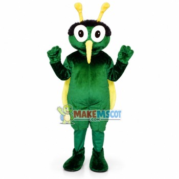 Green Mosquito Mascot Costume Green Mosquito Mascot Costume