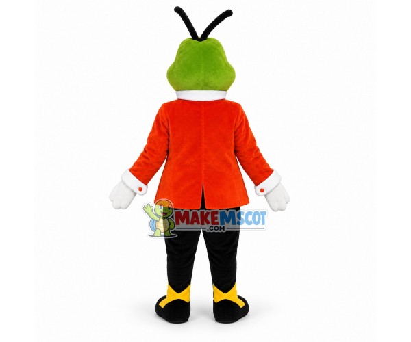 Christopher Cricket Mascot Costume Christopher Cricket Mascot Costume