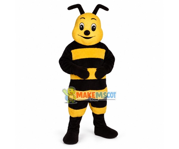 Adult Cartoon Honeybee Mascot Costume 
