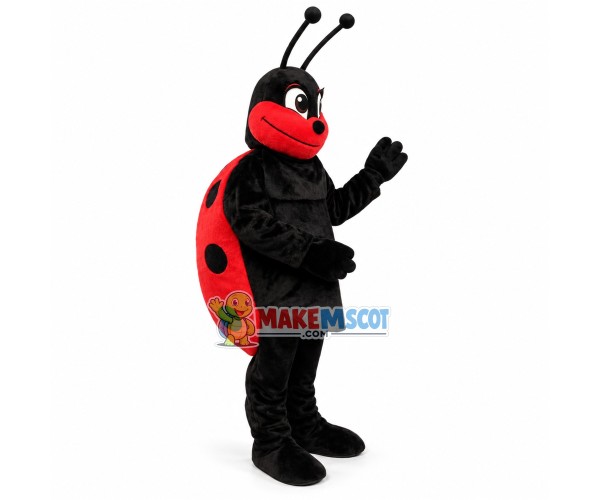 Adult Cartoon Lola Ladybug Mascot Costume Adult Cartoon Lola Ladybug Mascot Costume