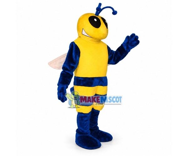 Blue Bee Mascot Costume Blue Bee Mascot Costume