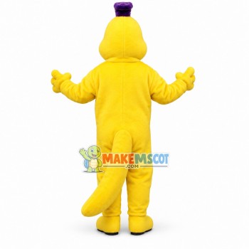 Purple & Yellow Caterpillar Mascot Costume