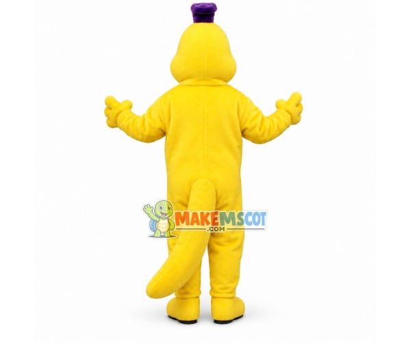 Purple & Yellow Caterpillar Mascot Costume