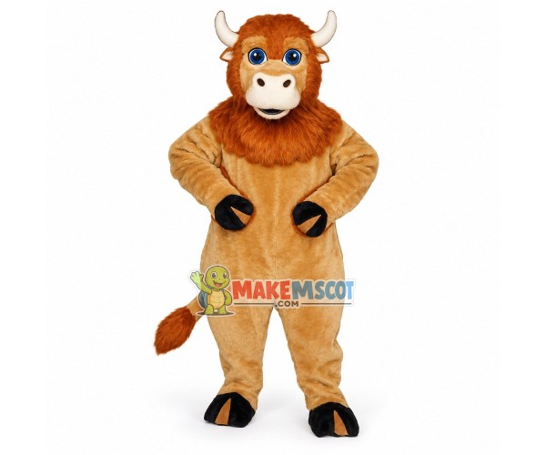 Baby Buffalo Mascot Costume Baby Buffalo Mascot Costume