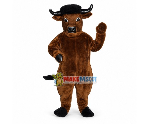 Black Bull Lightweight Mascot Costume Black Bull Lightweight Mascot Costume