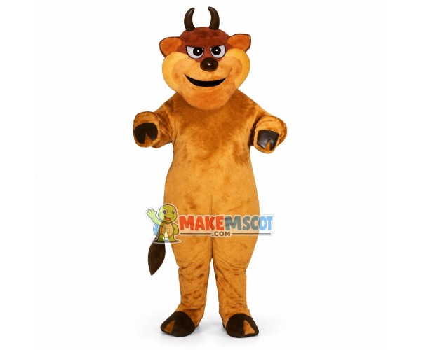 Brown Bull Lightweight Mascot Costume Brown Bull Lightweight Mascot Costume