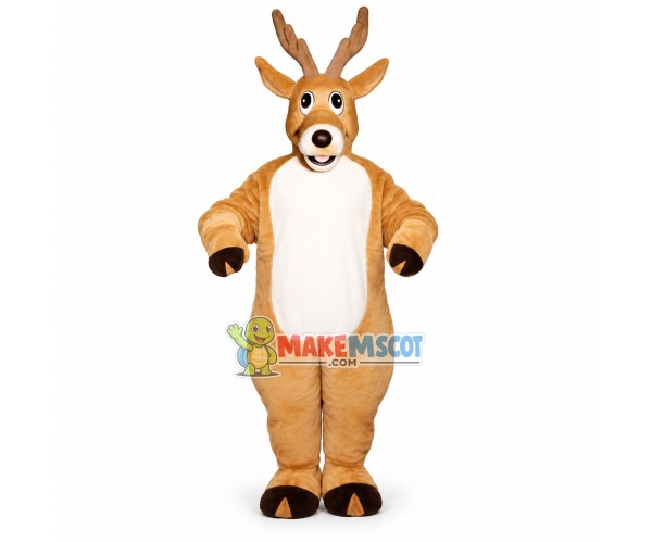 Jolly Reindeer Lightweight Mascot Costume Jolly Reindeer Lightweight Mascot Costume