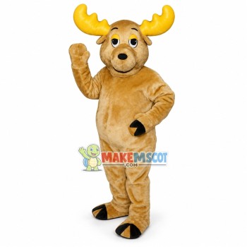 Light Brown Moose Lightweight Mascot Costume 