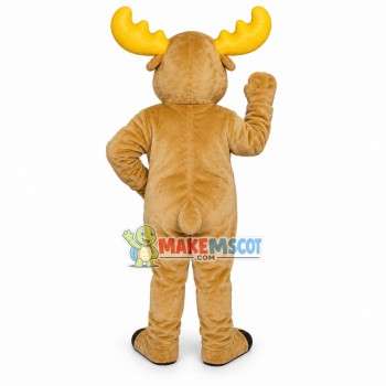 Light Brown Moose Lightweight Mascot Costume 