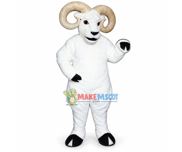 White Ram Animal Lightweight Mascot Costume White Ram Animal Lightweight Mascot Costume