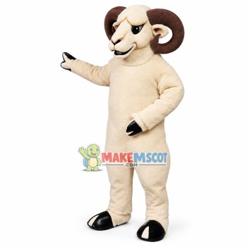 Pessimistic White Ram Animal Lightweight Mascot Costume Pessimistic White Ram Animal Lightweight Mascot Costume