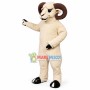 Pessimistic White Ram Animal Lightweight Mascot Costume 
