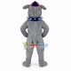 Sport Grey Bulldog Mascot Costume 