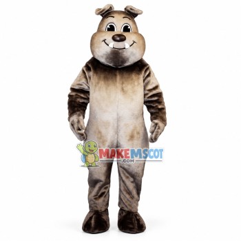 Docile Bulldog Mascot Costume Docile Bulldog Mascot Costume