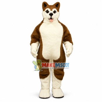 Lovely Red Alaskan Malamute Mascot Adult Costume 