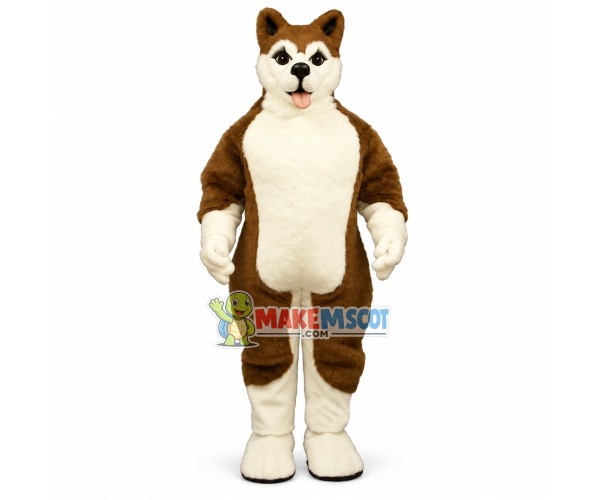 Lovely Red Alaskan Malamute Mascot Adult Costume Lovely Red Alaskan Malamute Mascot Adult Costume