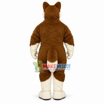 Lovely Red Alaskan Malamute Mascot Adult Costume Lovely Red Alaskan Malamute Mascot Adult Costume