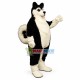 Lovely Black Alaskan Malamute Mascot Adult Costume Lovely Black Alaskan Malamute Mascot Adult Costume