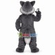 Fierce Grey Husky Mascot Adult Costume Fierce Grey Husky Mascot Adult Costume
