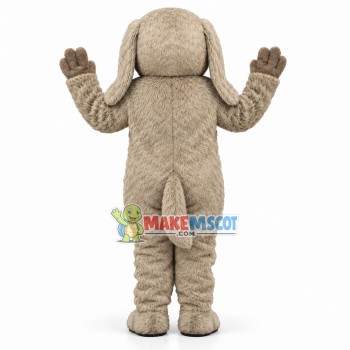 Grey Dog Mascot Adult Costume 