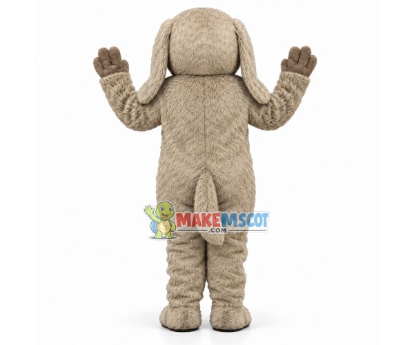 Grey Dog Mascot Adult Costume Grey Dog Mascot Adult Costume