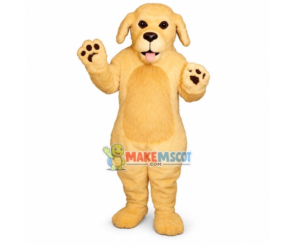 Lovely Blonde Dog Mascot Adult Costume 