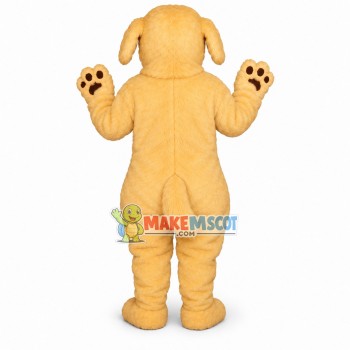 Lovely Blonde Dog Mascot Adult Costume Lovely Blonde Dog Mascot Adult Costume