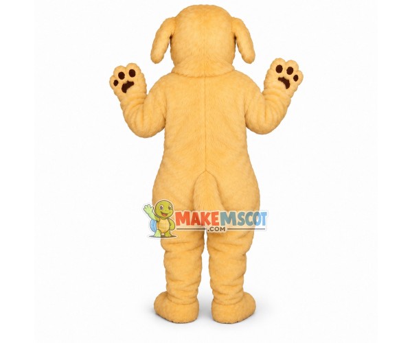 Lovely Blonde Dog Mascot Adult Costume Lovely Blonde Dog Mascot Adult Costume