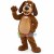 Adorable Brown Hound Family Pet Mascot Adult Costume 