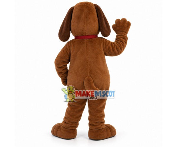 Adorable Brown Hound Family Pet Mascot Adult Costume Adorable Brown Hound Family Pet Mascot Adult Costume