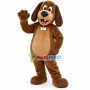 Adorable Brown Hound Family Pet Mascot Adult Costume 