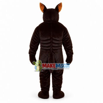 Power Doberman Pinscher Mascot Adult Costume Power Doberman Pinscher Mascot Adult Costume